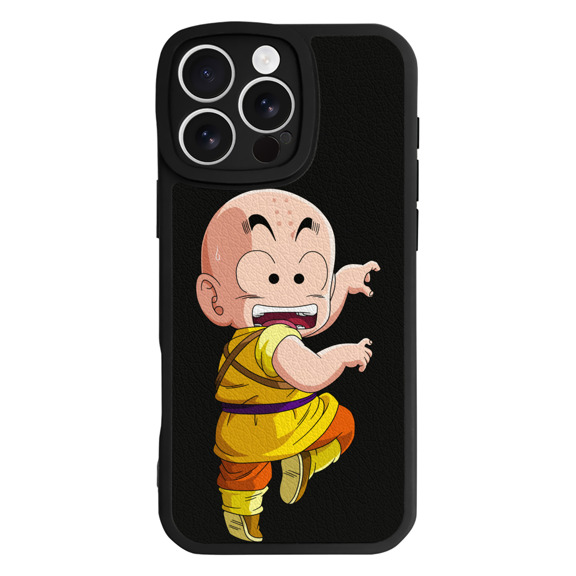 （画像用） ドラゴンボール クリリン DRAGON BALL krillin 【iPhone 16シリーズ対応】シリコンスマホケース（レザー調） 材質：シリコン